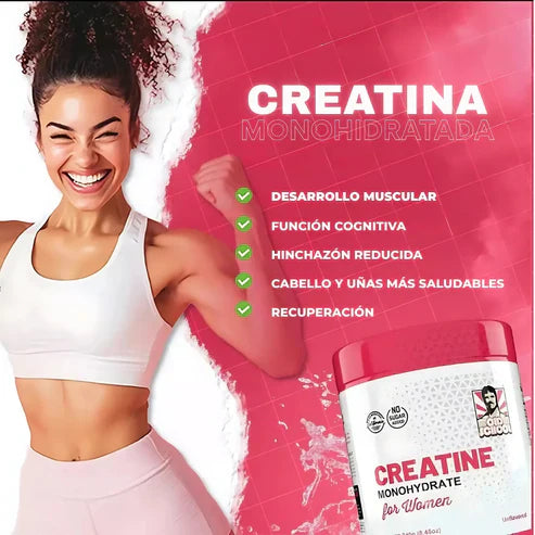 Creatina para Mujeres – Fórmula Especial para Aumentar Glúteos