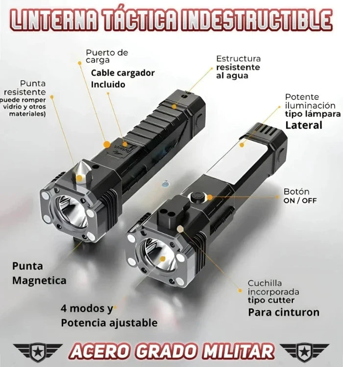 ⚡️Linterna Indestructible Súper Potente 6 en 1 PowerLUMEN™⚡️